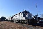 The 3024 leading the train passed the former NYS&W Station building 